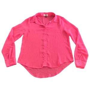 L.e.i. Pink Button Down Shirt